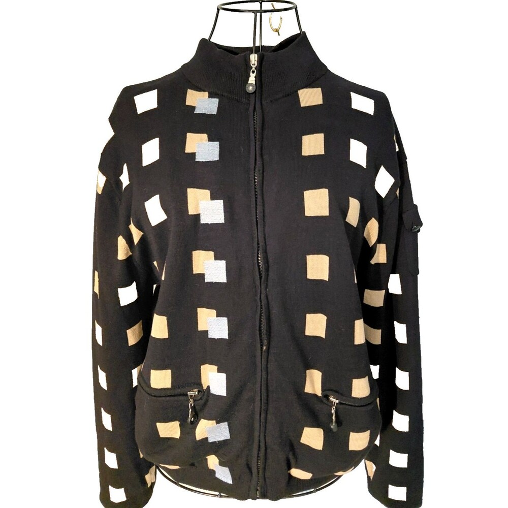 jamie Sadock Golf Sweater Womens Sz S Lined & Pockets!